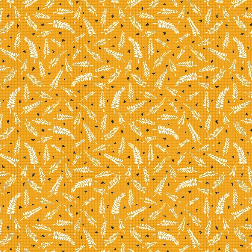 Eugene Textiles Licensed Fern Leaf 100% Cotton Quilting Fabric ( Lot of 4 yds)